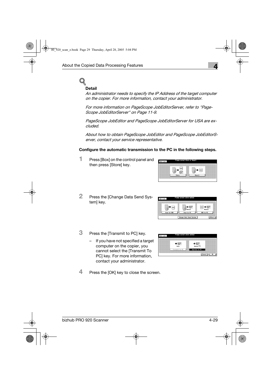 Konica Minolta bizhub PRO 920 User Manual | Page 64 / 178