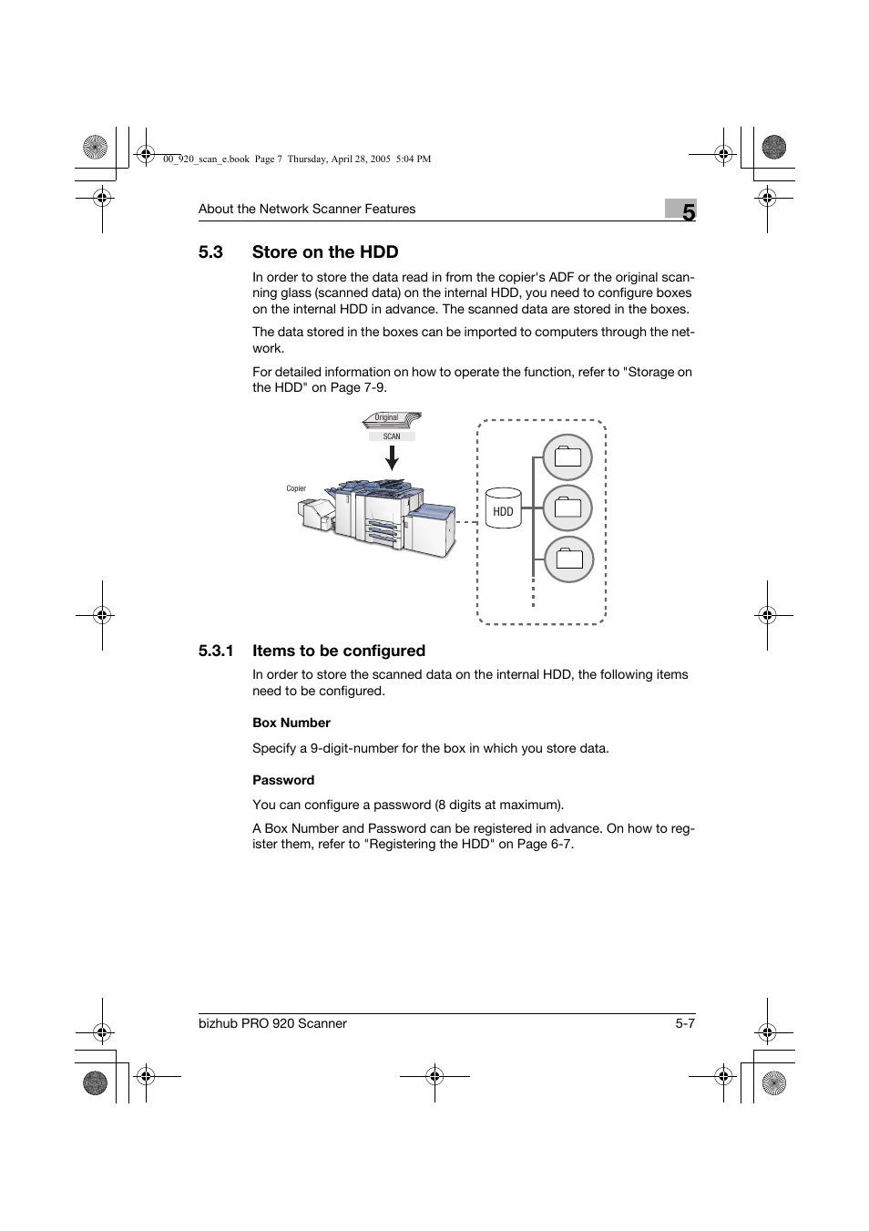 3 store on the hdd | Konica Minolta bizhub PRO 920 User Manual | Page 78 / 178