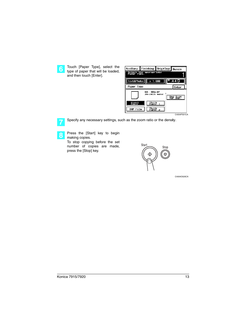 Konica Minolta 7920 User Manual | Page 17 / 40