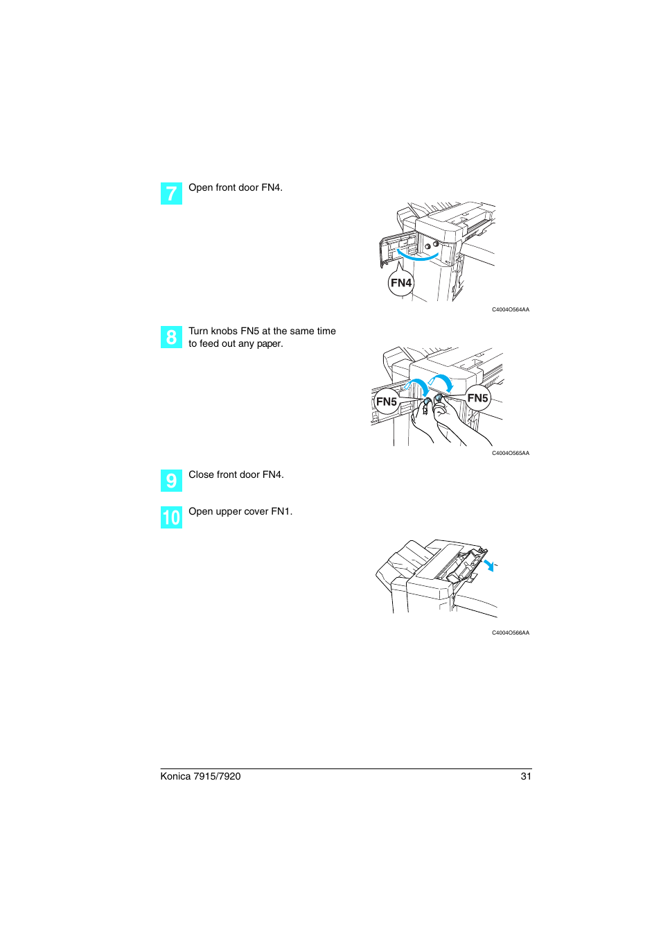 Konica Minolta 7920 User Manual | Page 35 / 40