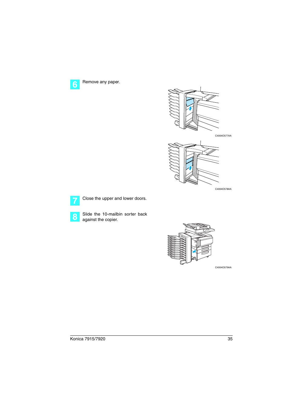 Konica Minolta 7920 User Manual | Page 39 / 40