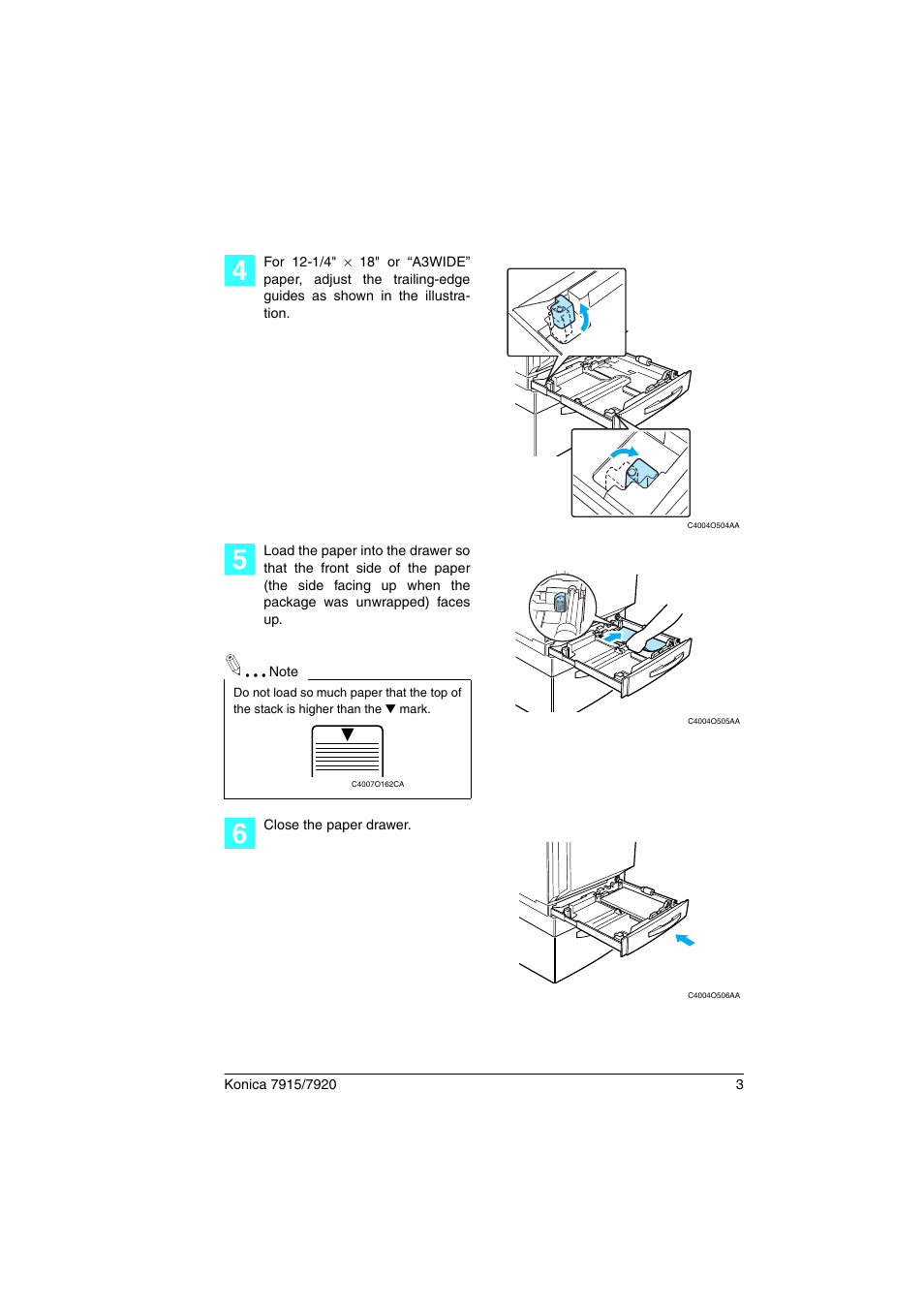 Konica Minolta 7920 User Manual | Page 7 / 40