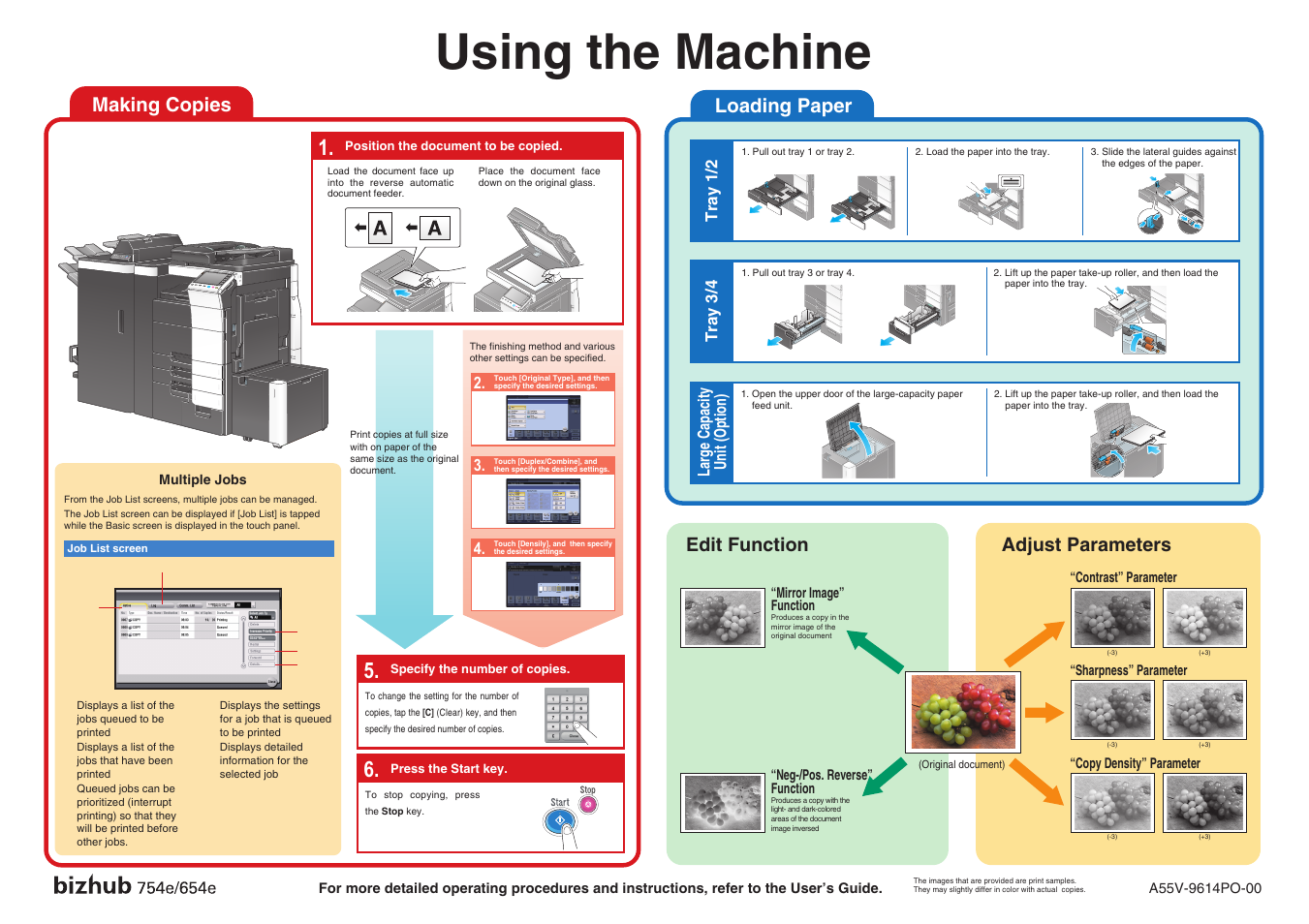 Konica Minolta bizhub 654e User Manual | 1 page