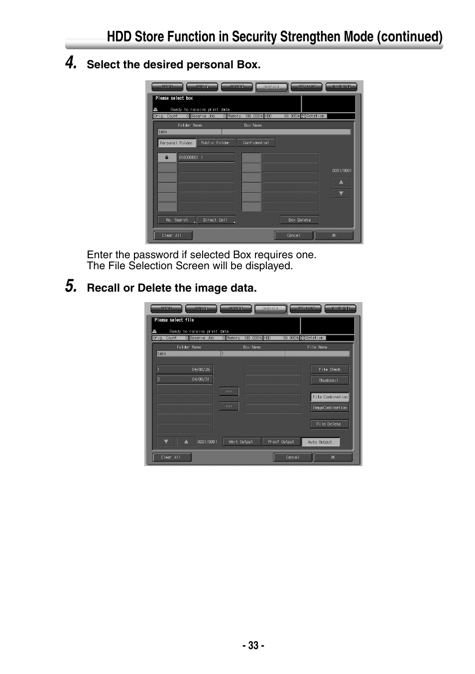 Konica Minolta BIZHUB PRO 1050 User Manual | Page 41 / 64