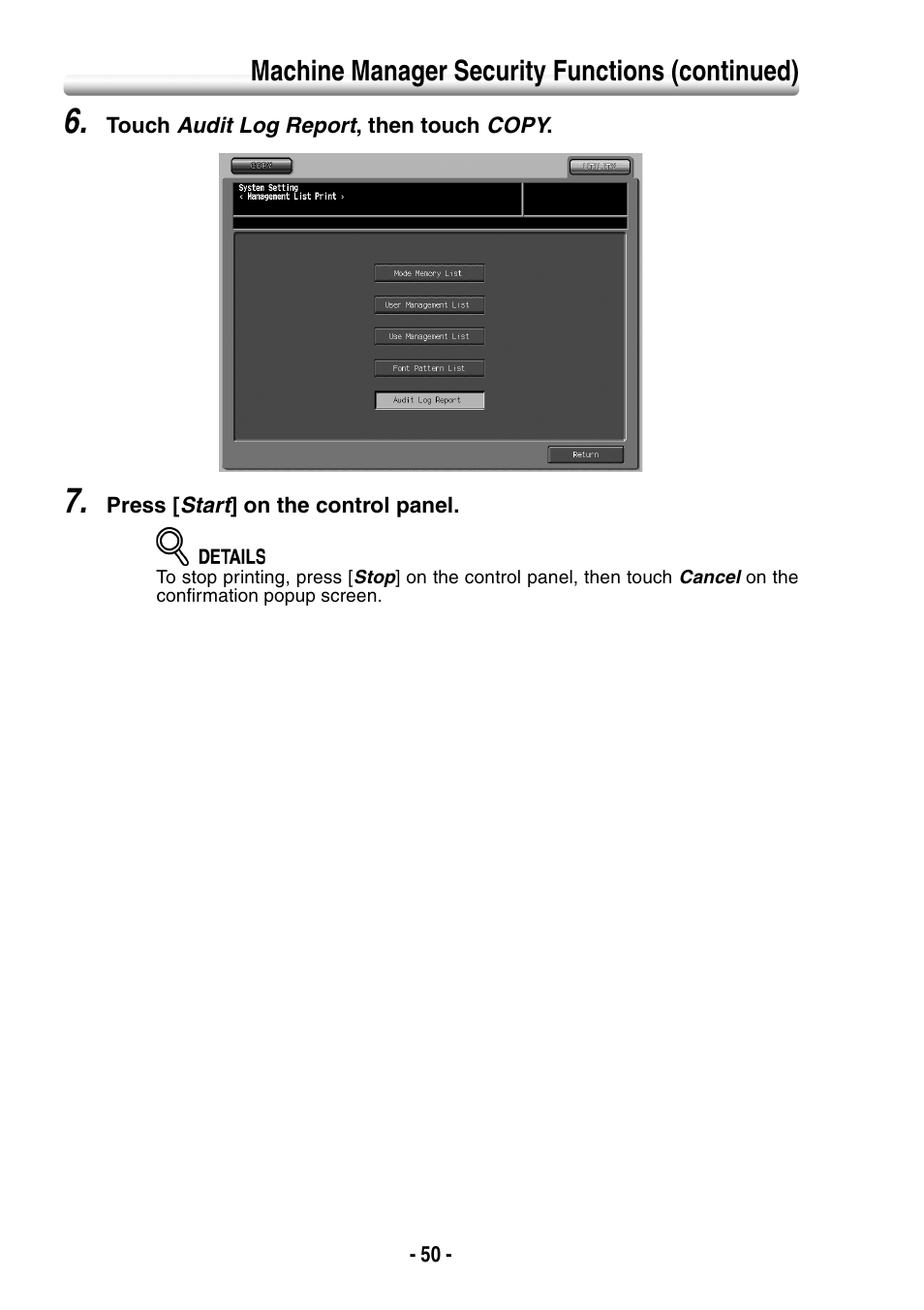 Konica Minolta BIZHUB PRO 1050 User Manual | Page 58 / 64