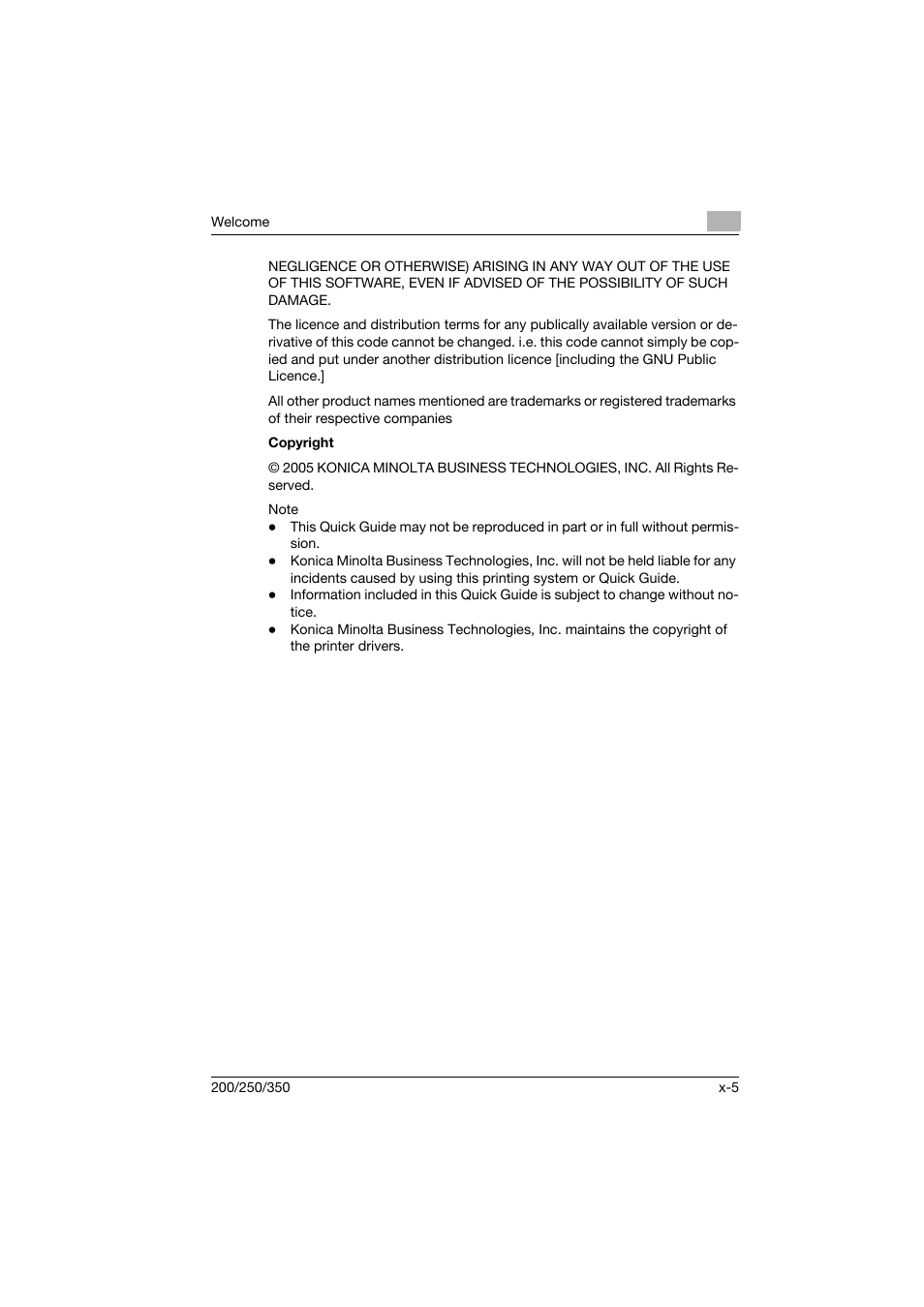 Konica Minolta bizhub 200 User Manual | Page 6 / 94