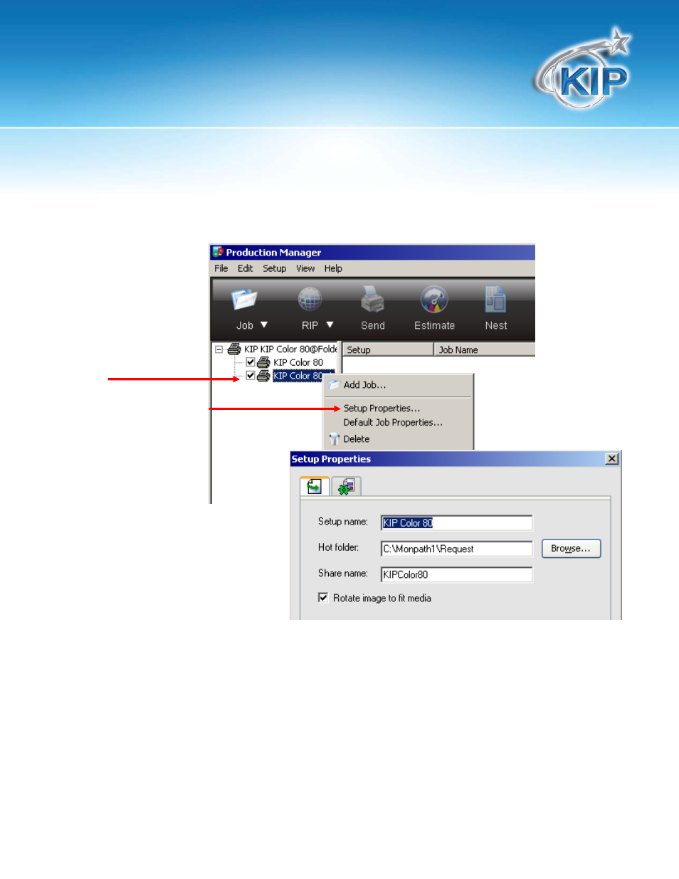 Using flexisign with kip | Konica Minolta KIP Color 80 User Manual | Page 8 / 14