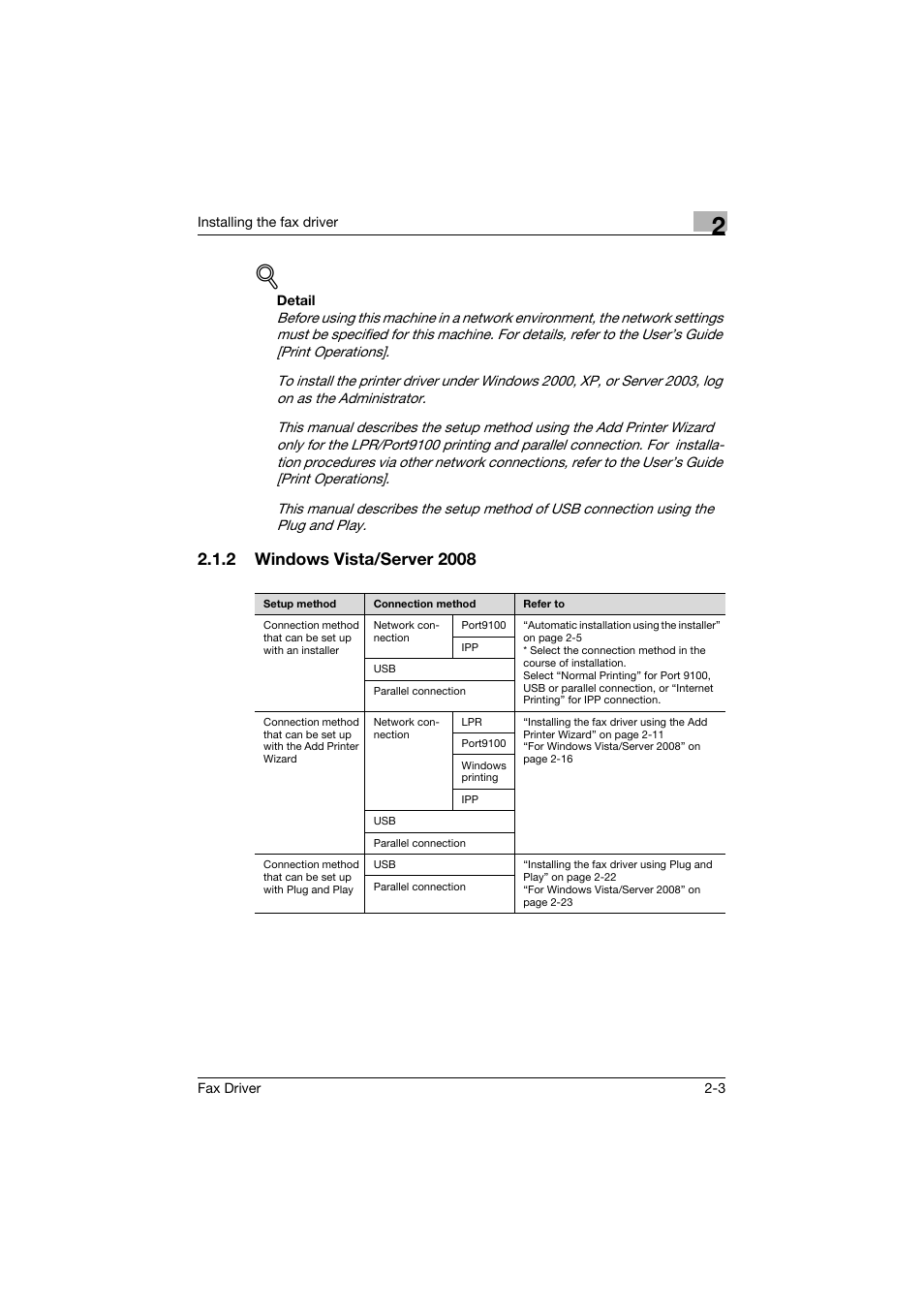 2 windows vista/server 2008, Windows vista/server 2008 -3 | Konica Minolta bizhub 282 User Manual | Page 23 / 94