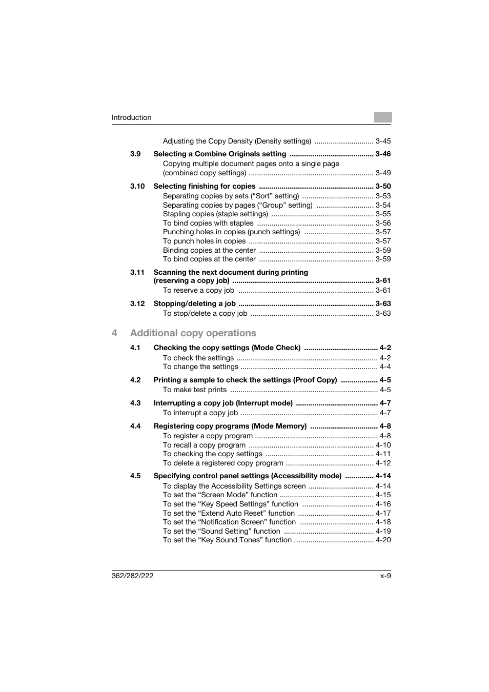 4additional copy operations | Konica Minolta bizhub 282 User Manual | Page 10 / 424