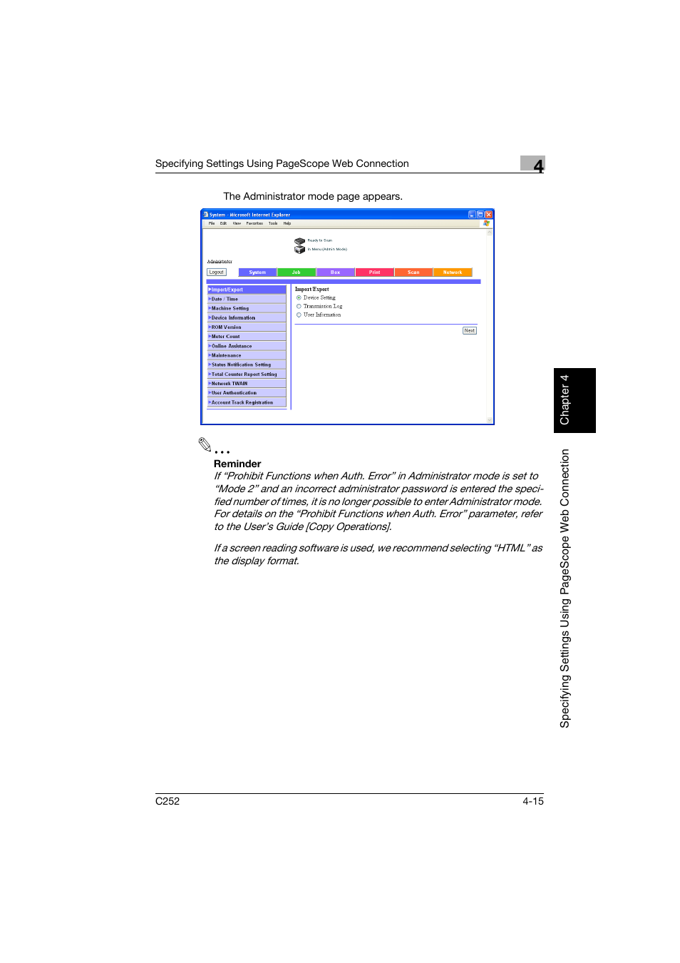 Konica Minolta BIZHUB C252 User Manual | Page 274 / 396