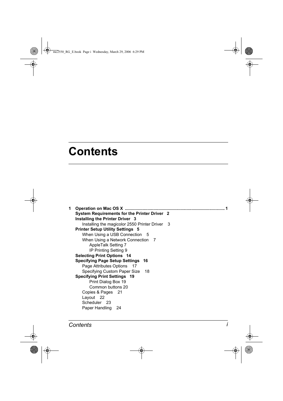 Konica Minolta Magicolor 2550DN User Manual | Page 11 / 210