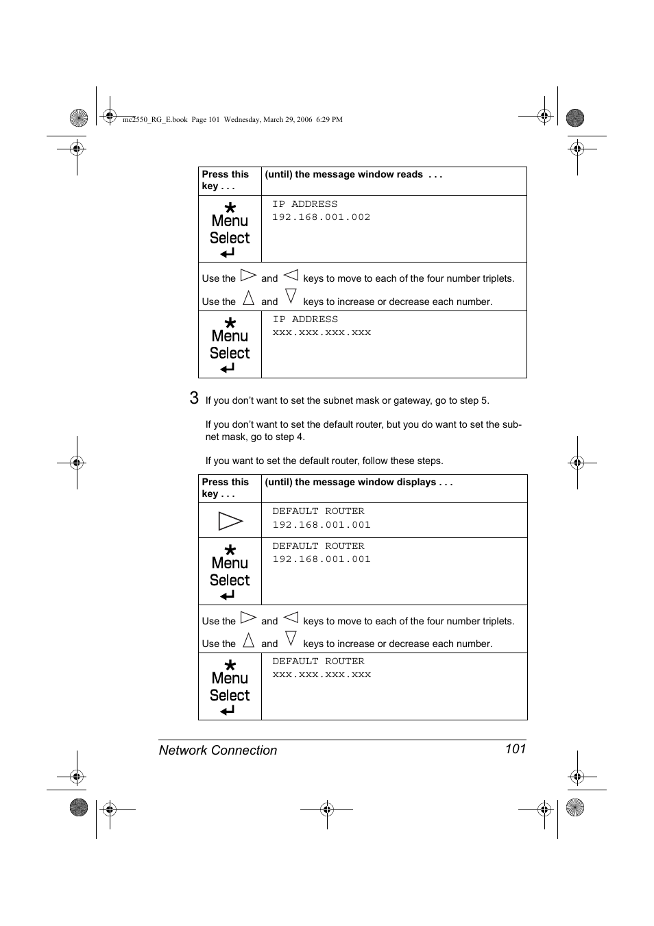 Network connection 101 | Konica Minolta Magicolor 2550DN User Manual | Page 117 / 210