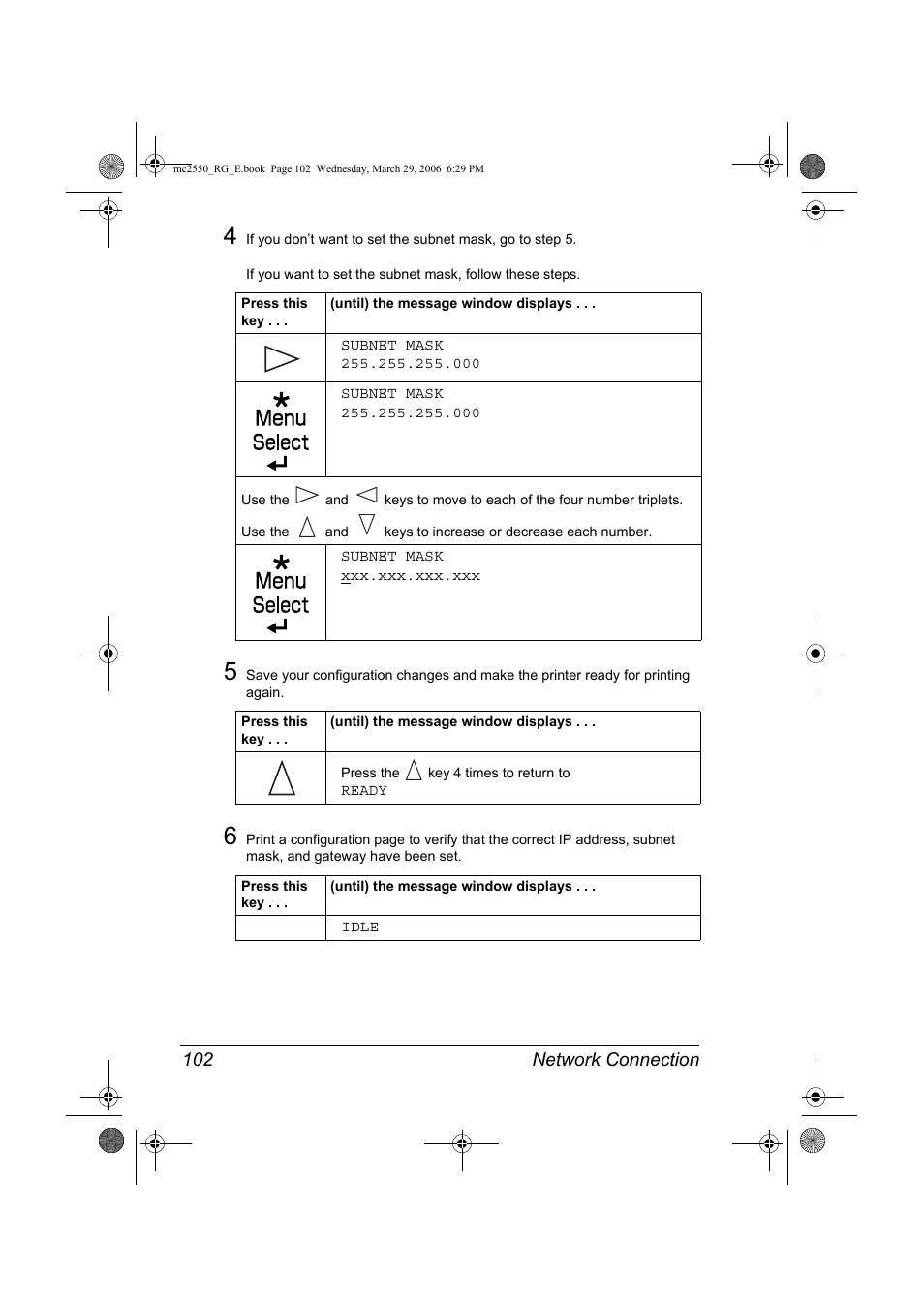 Network connection 102 | Konica Minolta Magicolor 2550DN User Manual | Page 118 / 210
