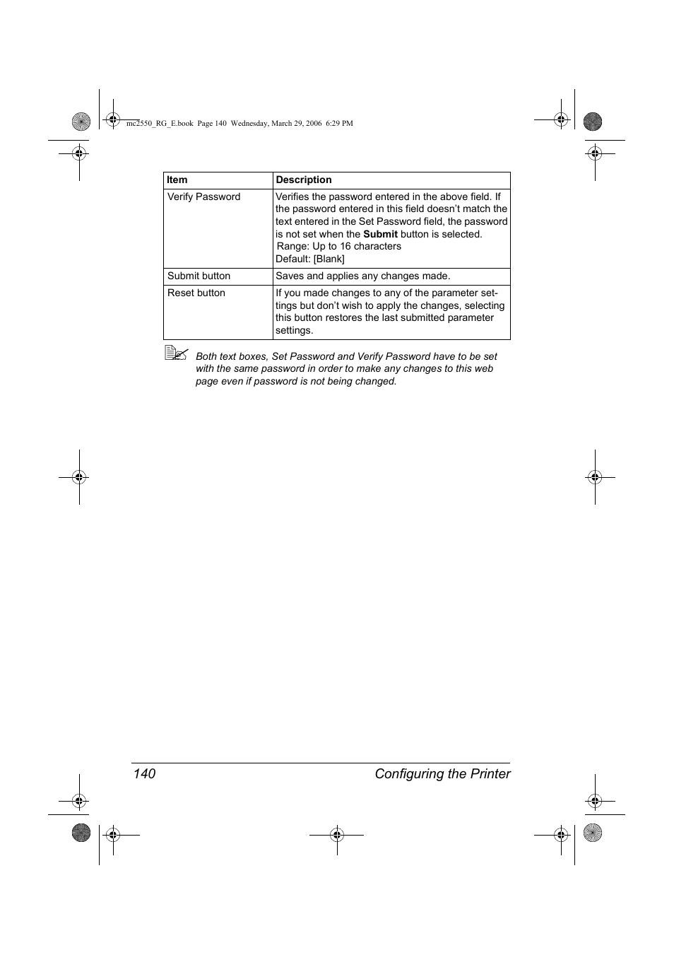 Configuring the printer 140 | Konica Minolta Magicolor 2550DN User Manual | Page 156 / 210