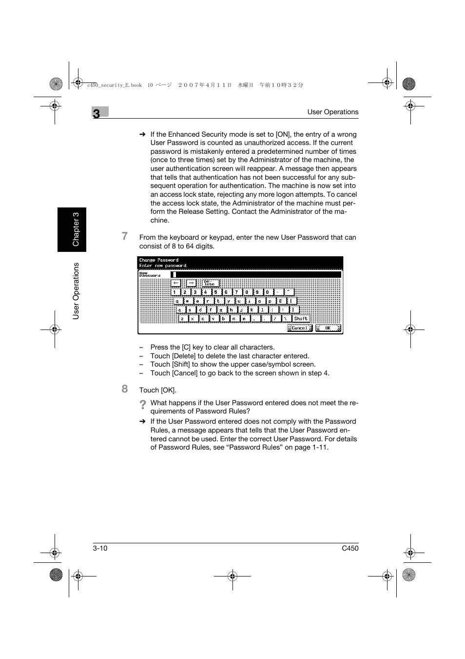Konica Minolta BIZHUB C450 User Manual | Page 121 / 188