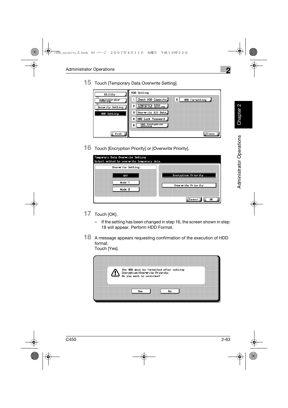 Konica Minolta BIZHUB C450 User Manual | Page 82 / 188