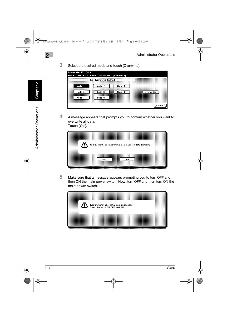 Konica Minolta BIZHUB C450 User Manual | Page 89 / 188