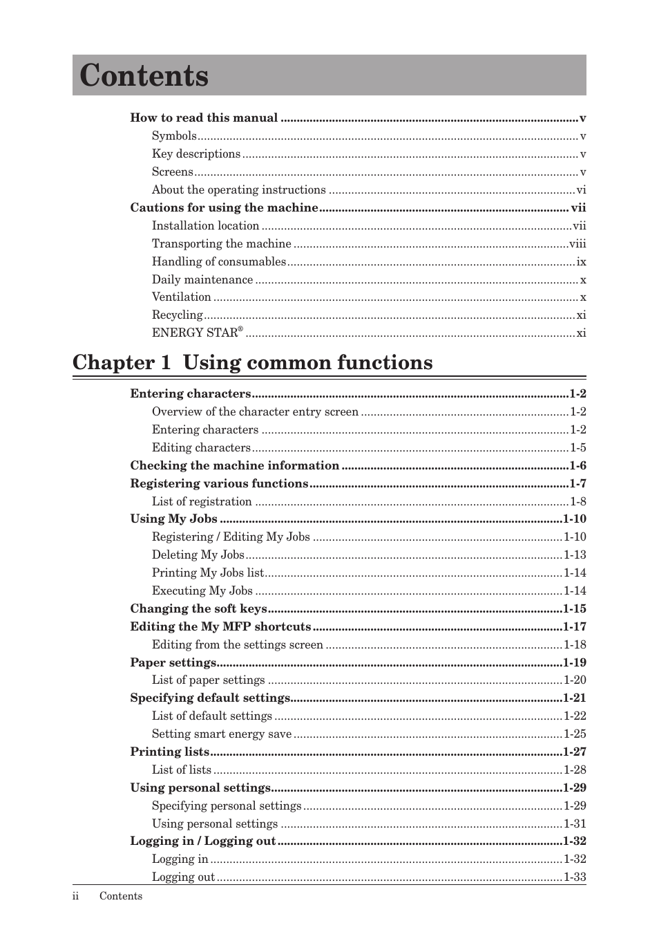 Konica Minolta bizhub 25e User Manual | Page 3 / 128