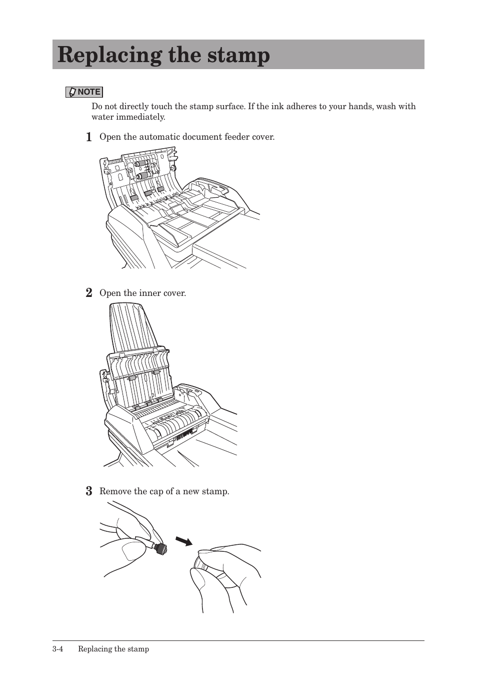 Replacing the stamp, Replacing the stamp -4 | Konica Minolta bizhub 25e User Manual | Page 91 / 128