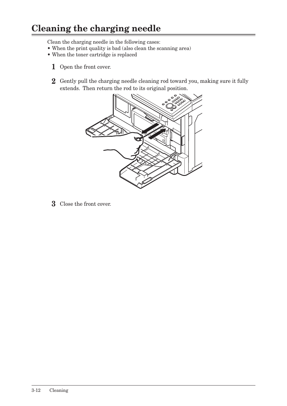 Cleaning the charging needle, Cleaning the charging needle -12 | Konica Minolta bizhub 25e User Manual | Page 99 / 128