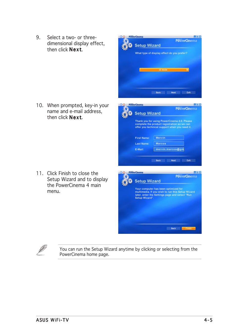 Asus Wi-Fi TV User Manual | Page 47 / 60