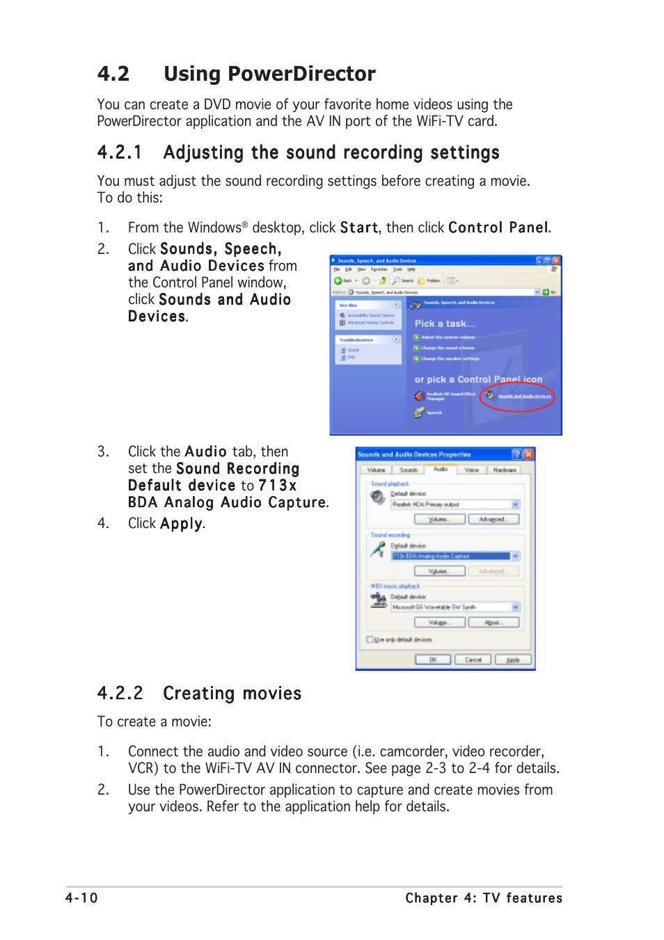 2 using powerdirector | Asus Wi-Fi TV User Manual | Page 52 / 60