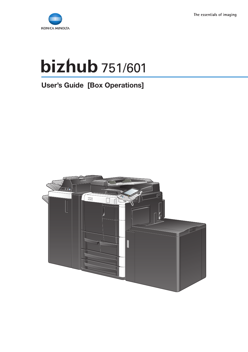 Konica Minolta bizhub 751 User Manual | 238 pages