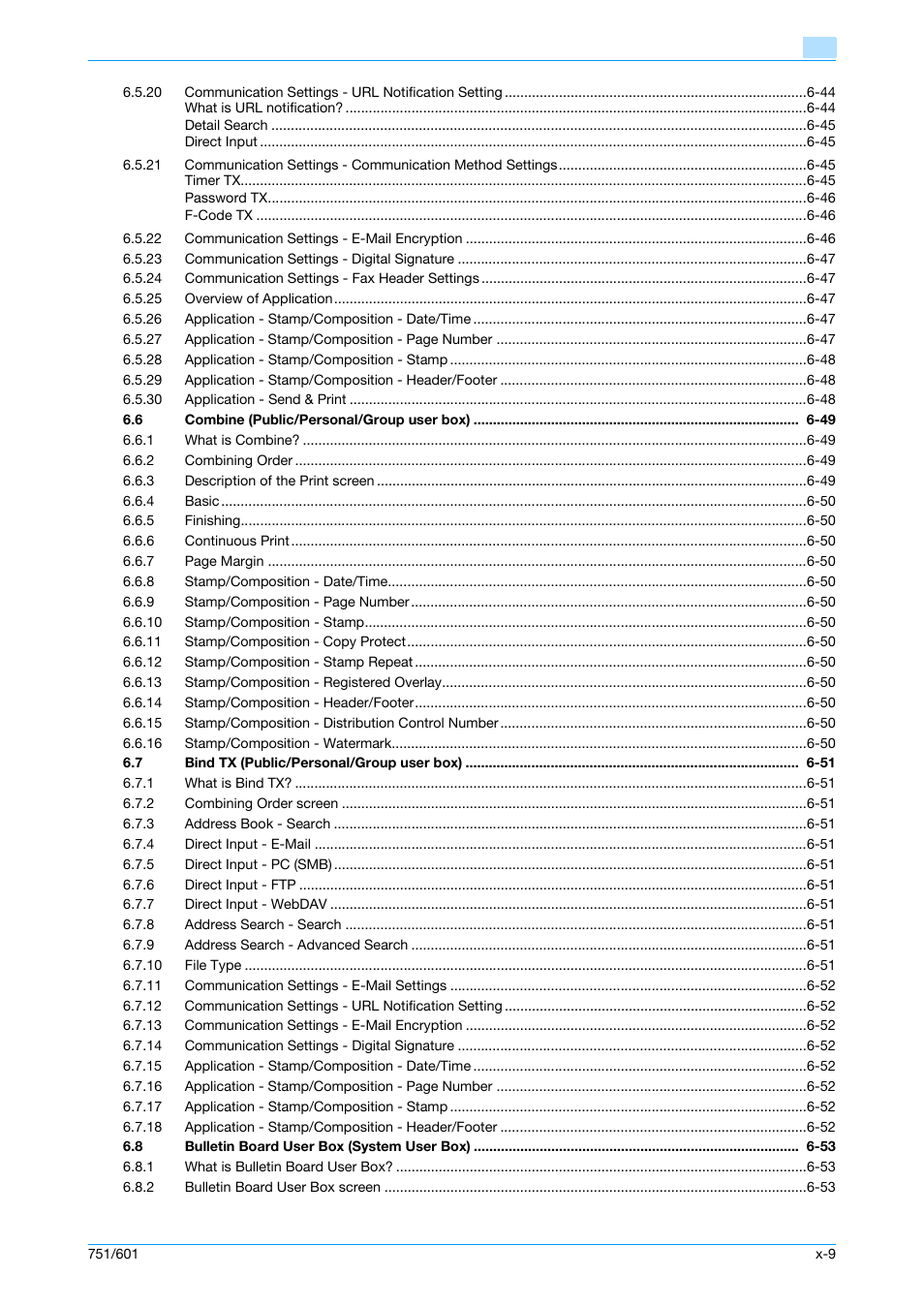 Konica Minolta bizhub 751 User Manual | Page 10 / 238