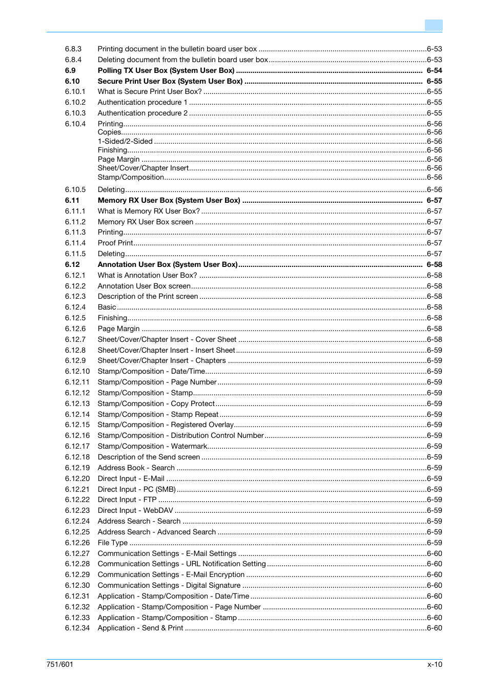 Konica Minolta bizhub 751 User Manual | Page 11 / 238