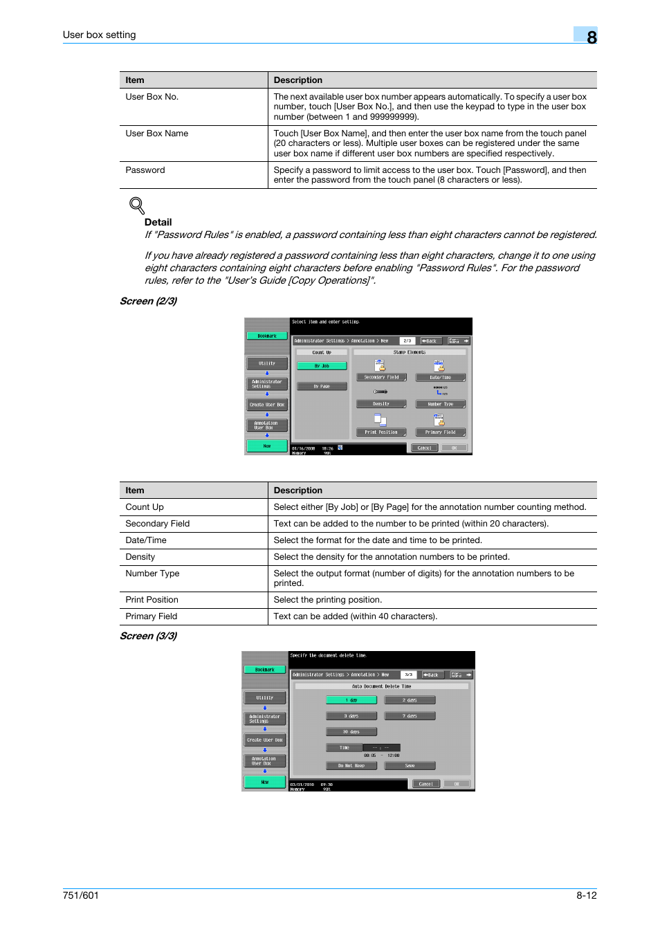 Konica Minolta bizhub 751 User Manual | Page 180 / 238