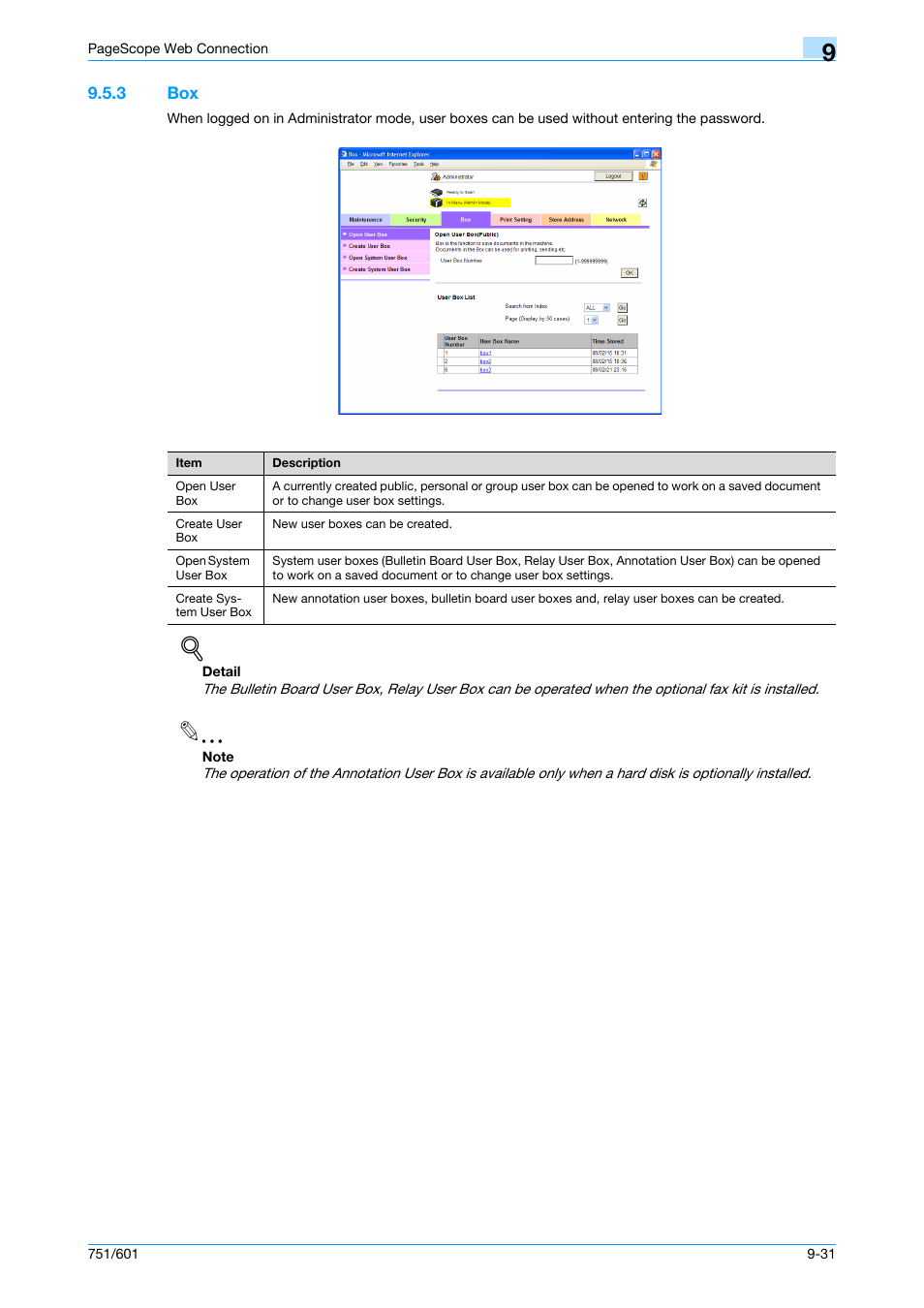 3 box, Box -31 | Konica Minolta bizhub 751 User Manual | Page 221 / 238