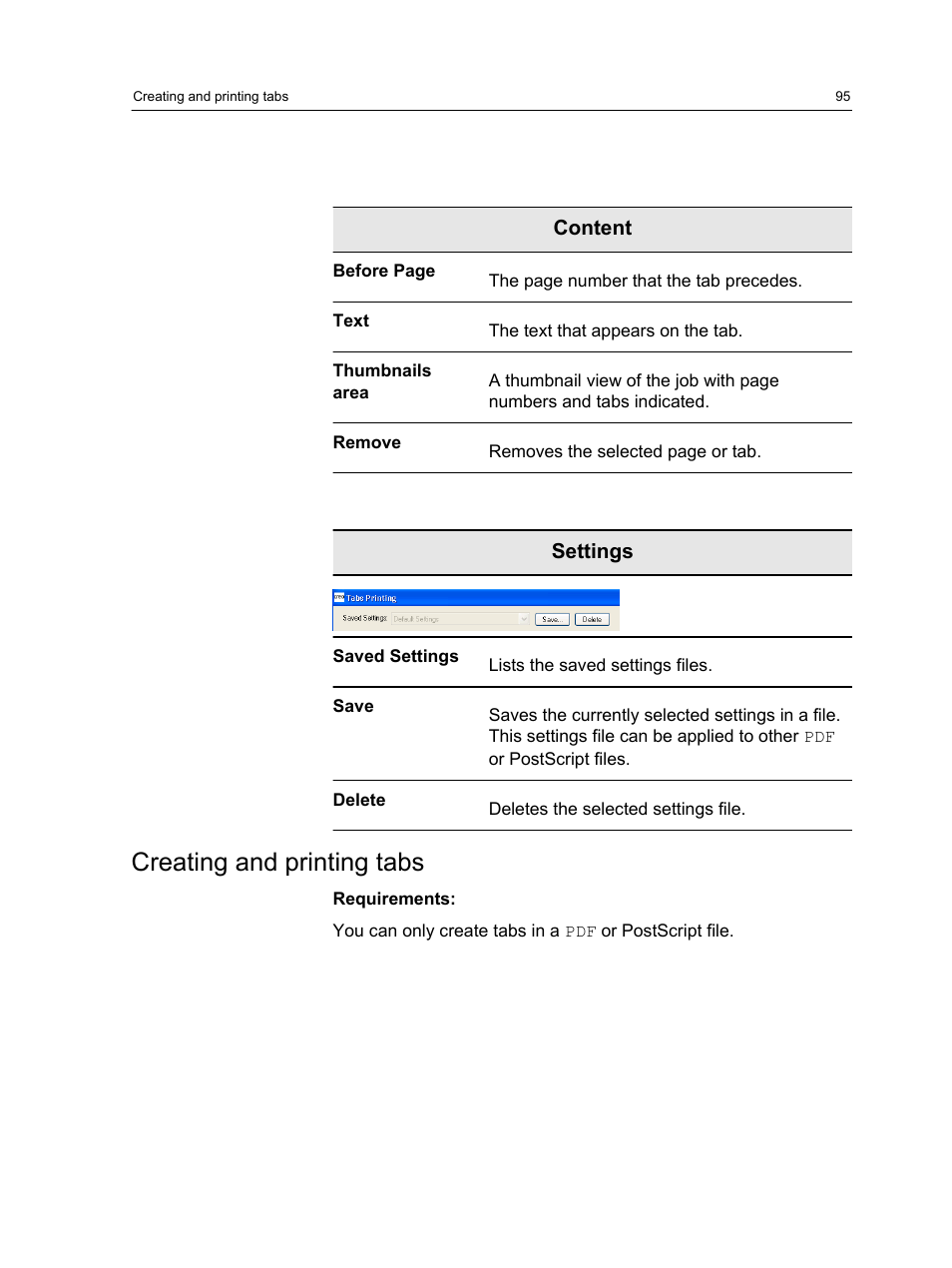 Creating and printing tabs | Konica Minolta bizhub PRESS C7000 User Manual | Page 105 / 218