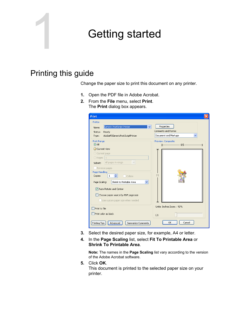 Getting started, Printing this guide | Konica Minolta bizhub PRESS C7000 User Manual | Page 11 / 218