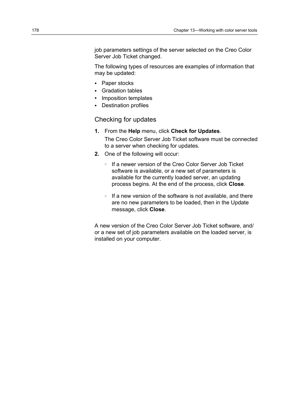 Checking for updates | Konica Minolta bizhub PRESS C7000 User Manual | Page 188 / 218