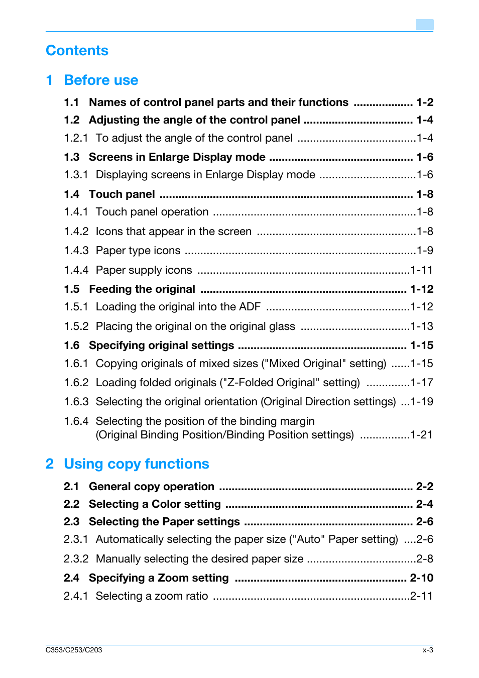 Konica Minolta bizhub C353 User Manual | Page 4 / 115