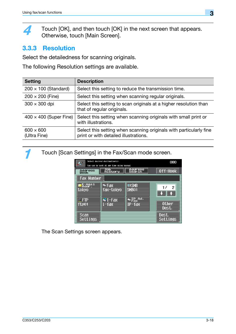 3 resolution, 3 resolution -18 | Konica Minolta bizhub C353 User Manual | Page 90 / 115