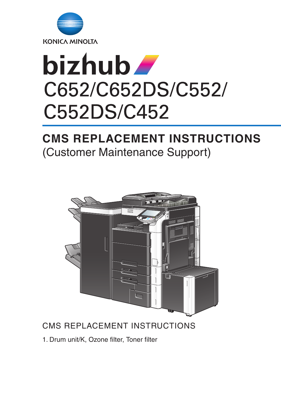 Konica Minolta BIZHUB C652DS User Manual | 33 pages
