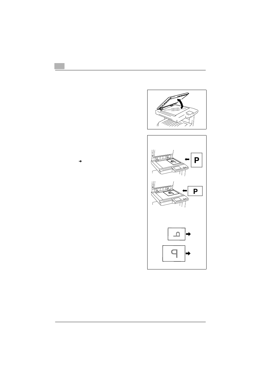6 placing originals on the glass, Placing originals on the glass -12 | Konica Minolta Di351f User Manual | Page 14 / 62
