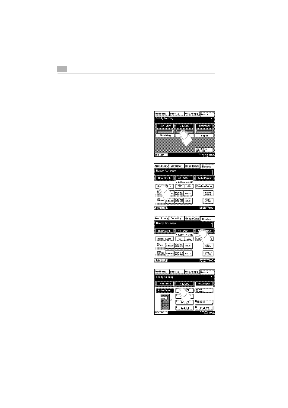 Switch on automatic format selection, Switch on automatic format selection -6 | Konica Minolta Di351f User Manual | Page 20 / 62
