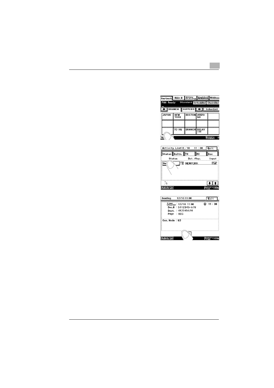 Delete fax process, Delete fax process -3 | Konica Minolta Di351f User Manual | Page 33 / 62