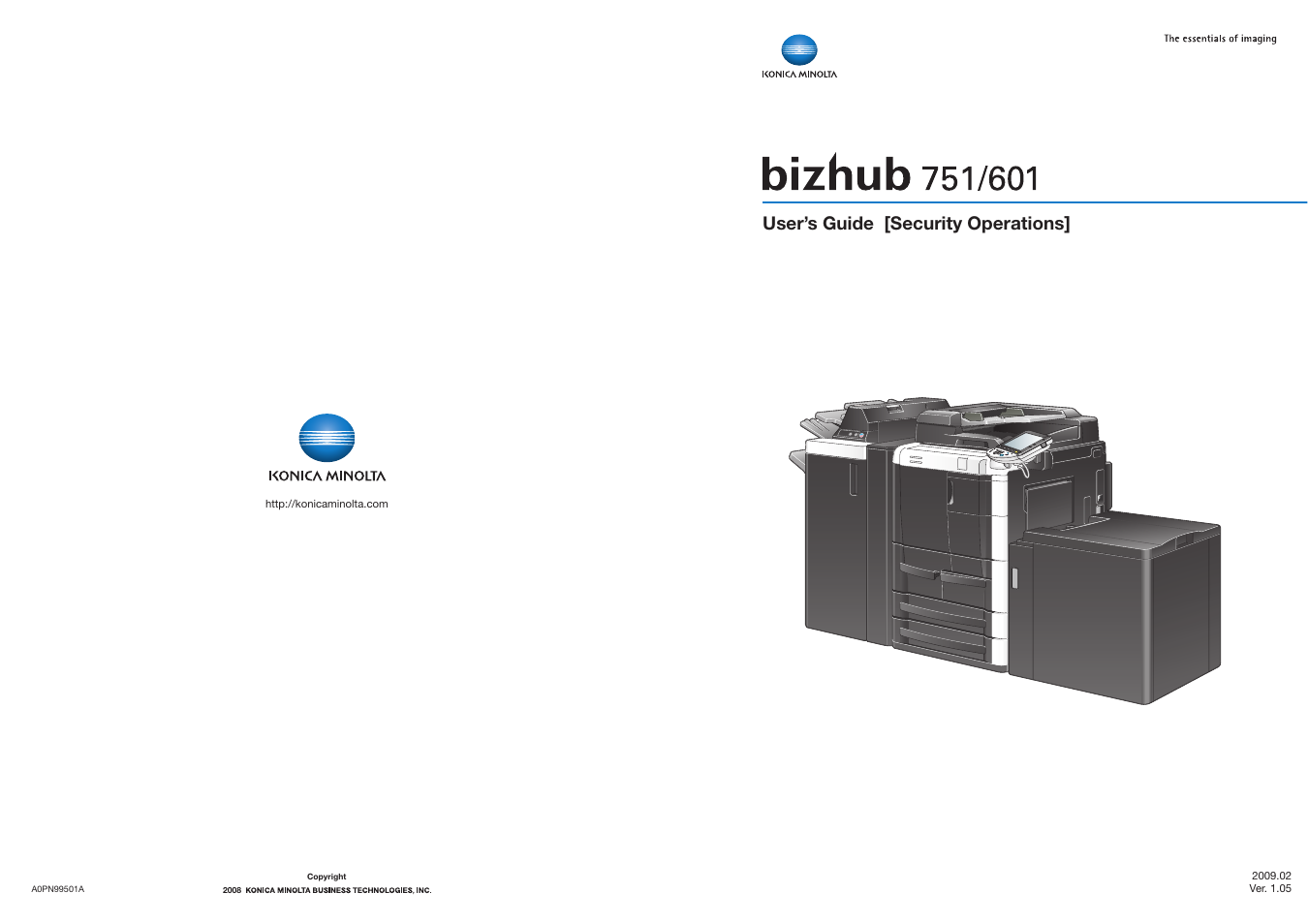 Konica Minolta bizhub 751 User Manual | 199 pages