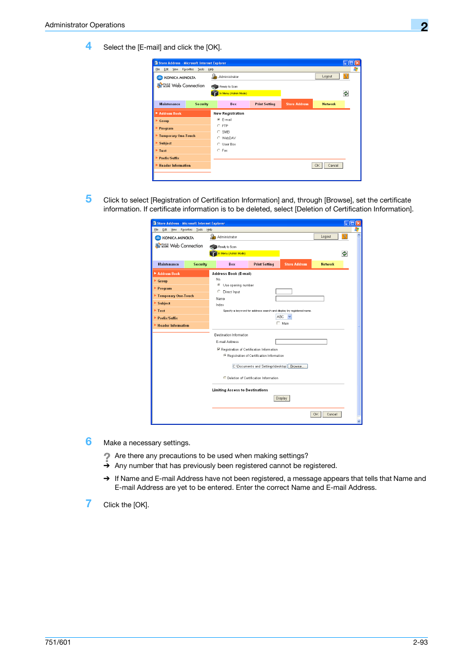 Konica Minolta bizhub 751 User Manual | Page 109 / 199