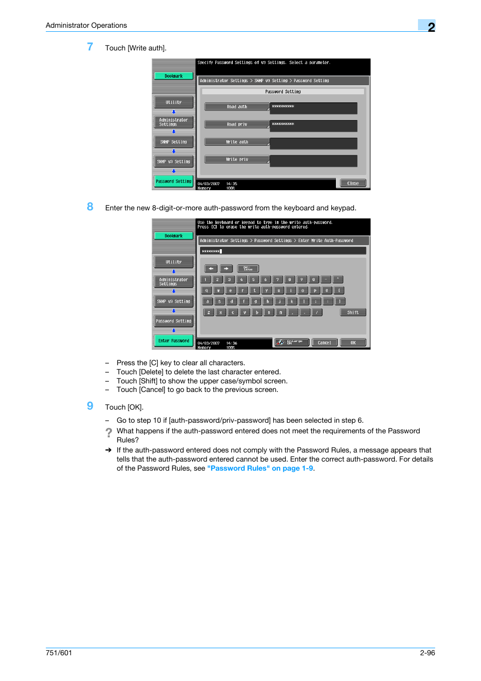 Konica Minolta bizhub 751 User Manual | Page 112 / 199