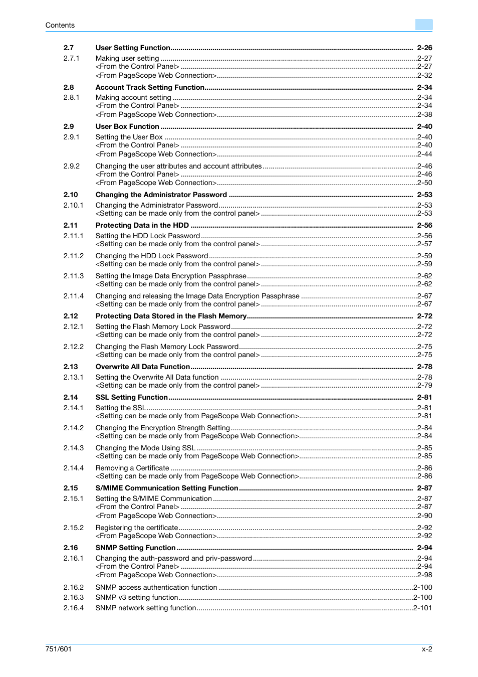 Konica Minolta bizhub 751 User Manual | Page 3 / 199