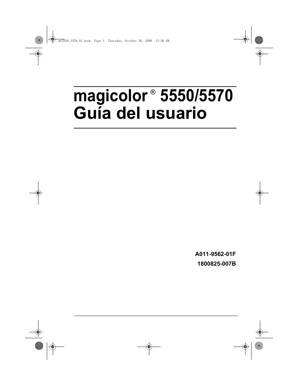 Konica Minolta magicolor 5550 User Manual | 304 pages