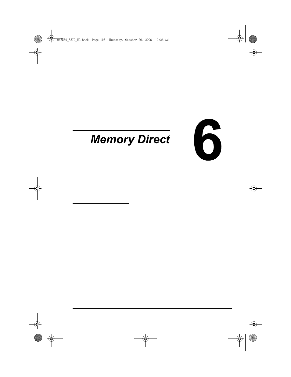 Memory direct, 6 memory direct | Konica Minolta magicolor 5550 User Manual | Page 119 / 304