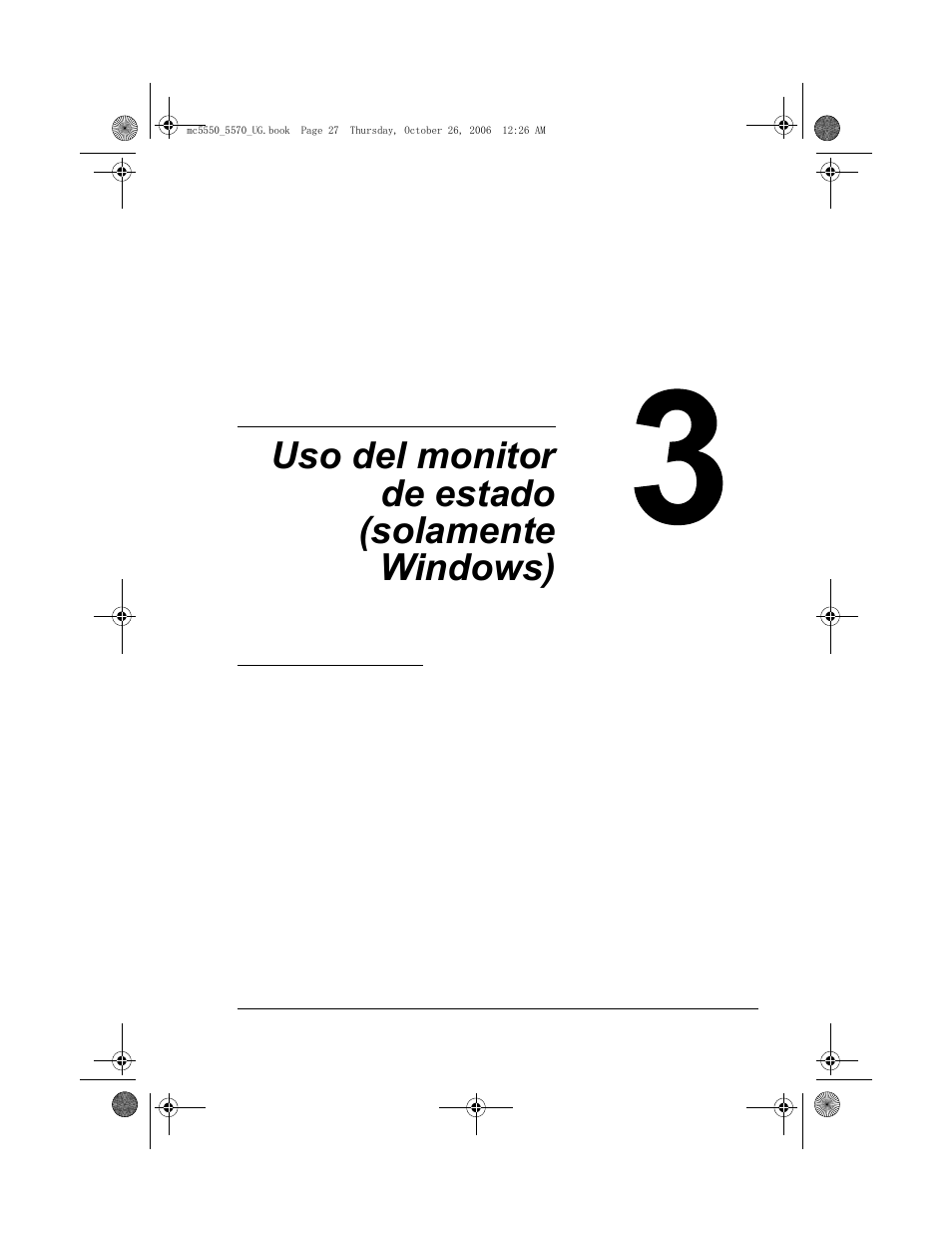 Uso del monitor de estado (solamente windows), 3 uso del monitor de estado (solamente windows) | Konica Minolta magicolor 5550 User Manual | Page 41 / 304