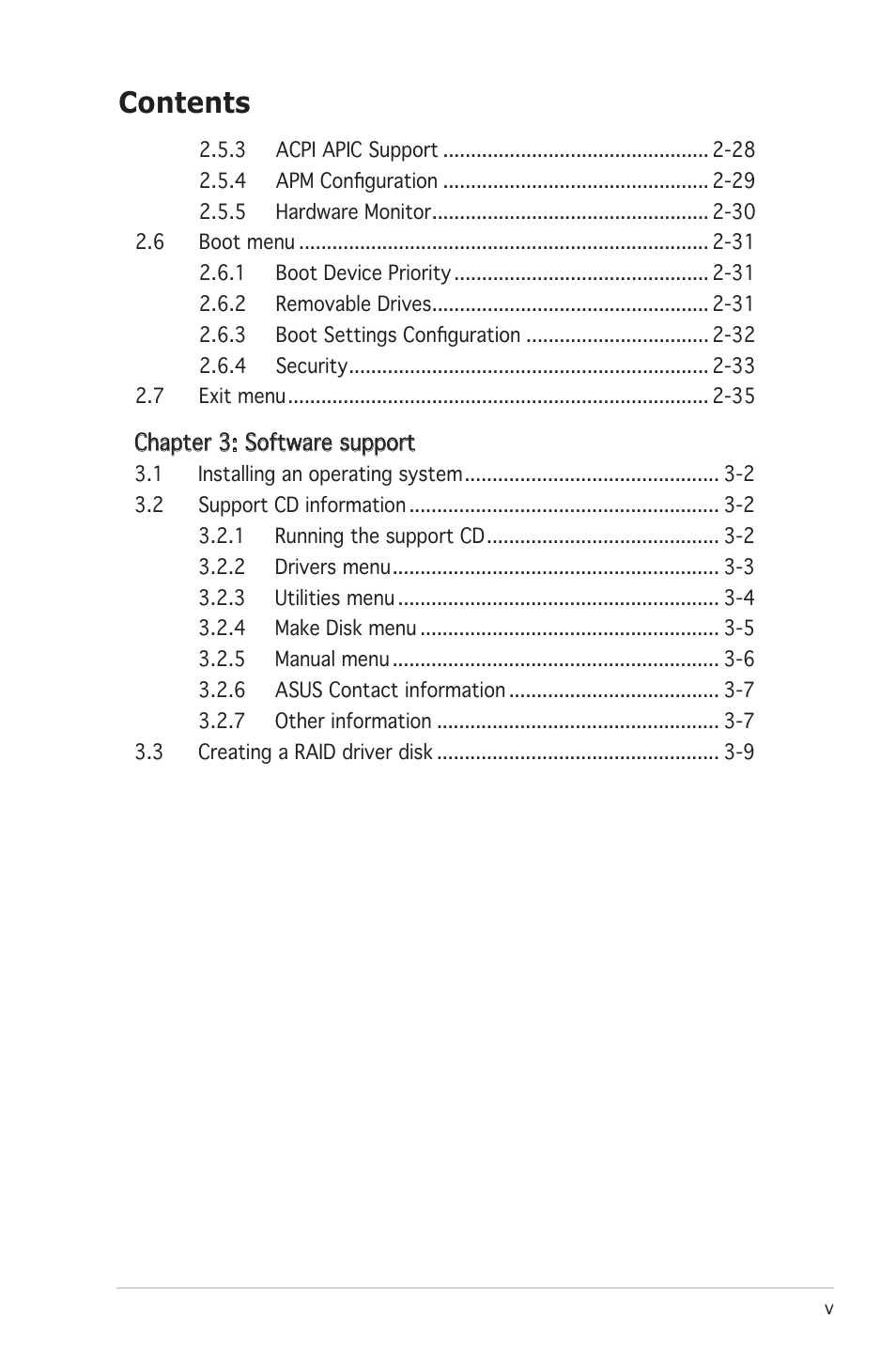 Asus M2N8-VMX User Manual | Page 5 / 90