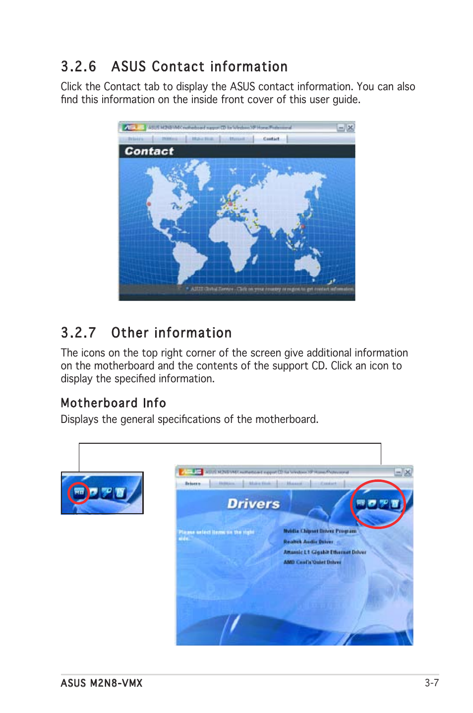 6 asus contact information, 7 other information | Asus M2N8-VMX User Manual | Page 87 / 90