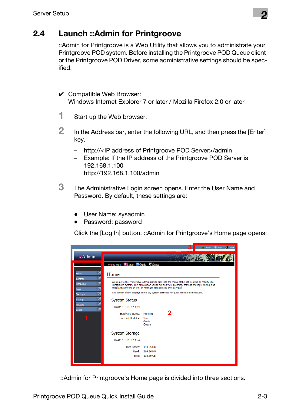 4 launch ::admin for printgroove, Launch ::admin for printgroove -3 | Konica Minolta Printgroove User Manual | Page 10 / 56